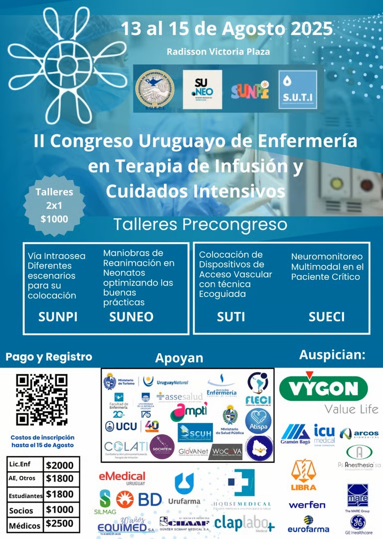 Afiche II Congreso Uruguayo de Enfermería